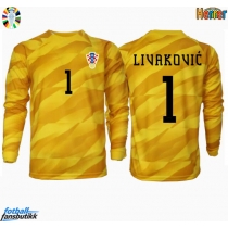 Kroatia Dominik Livakovic #1 Keeper Hjemmedrakt EM 2024 Langermet
